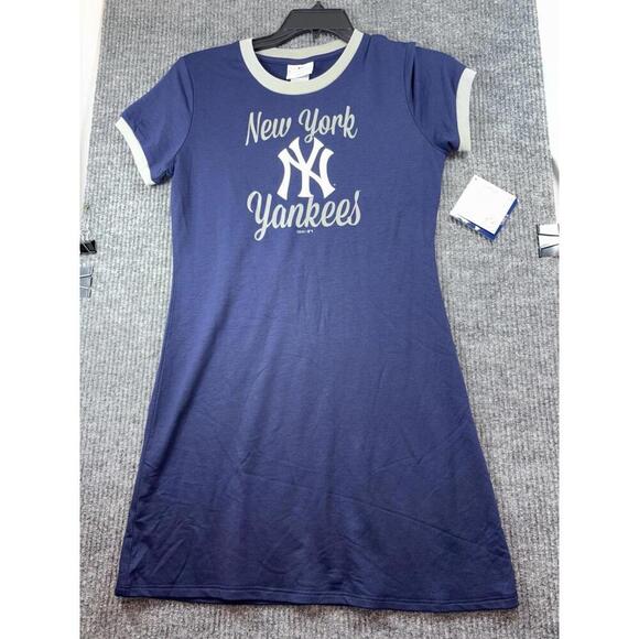 Girls MLB Genuine Merchandise New York NY Yankees Dress Size Large 14 NWT - Picture 2 of 9